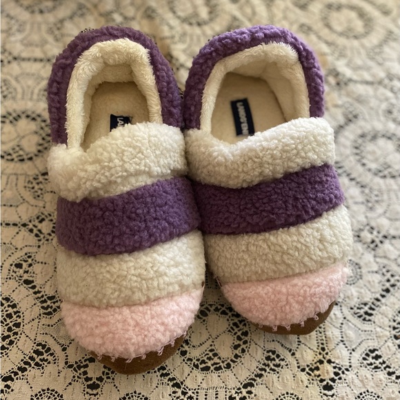 💥Lands End Sherpa Fleece Bootie House Slippers💥 - Picture 1 of 8